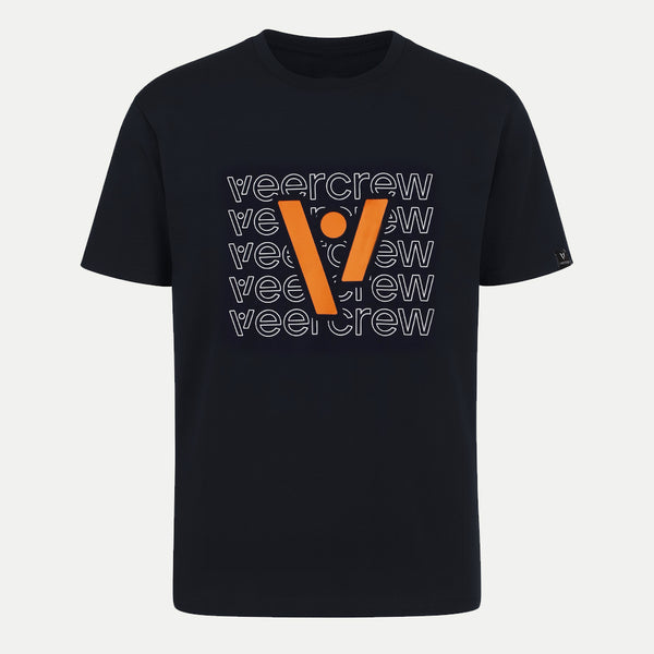 T-Shirt "Vee" - Schwarz
