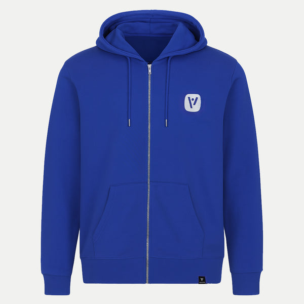 Sweatjacke "Sleeve" - Royalblau