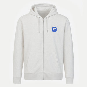 Sweatjacke "Sleeve" - Creme Weiß